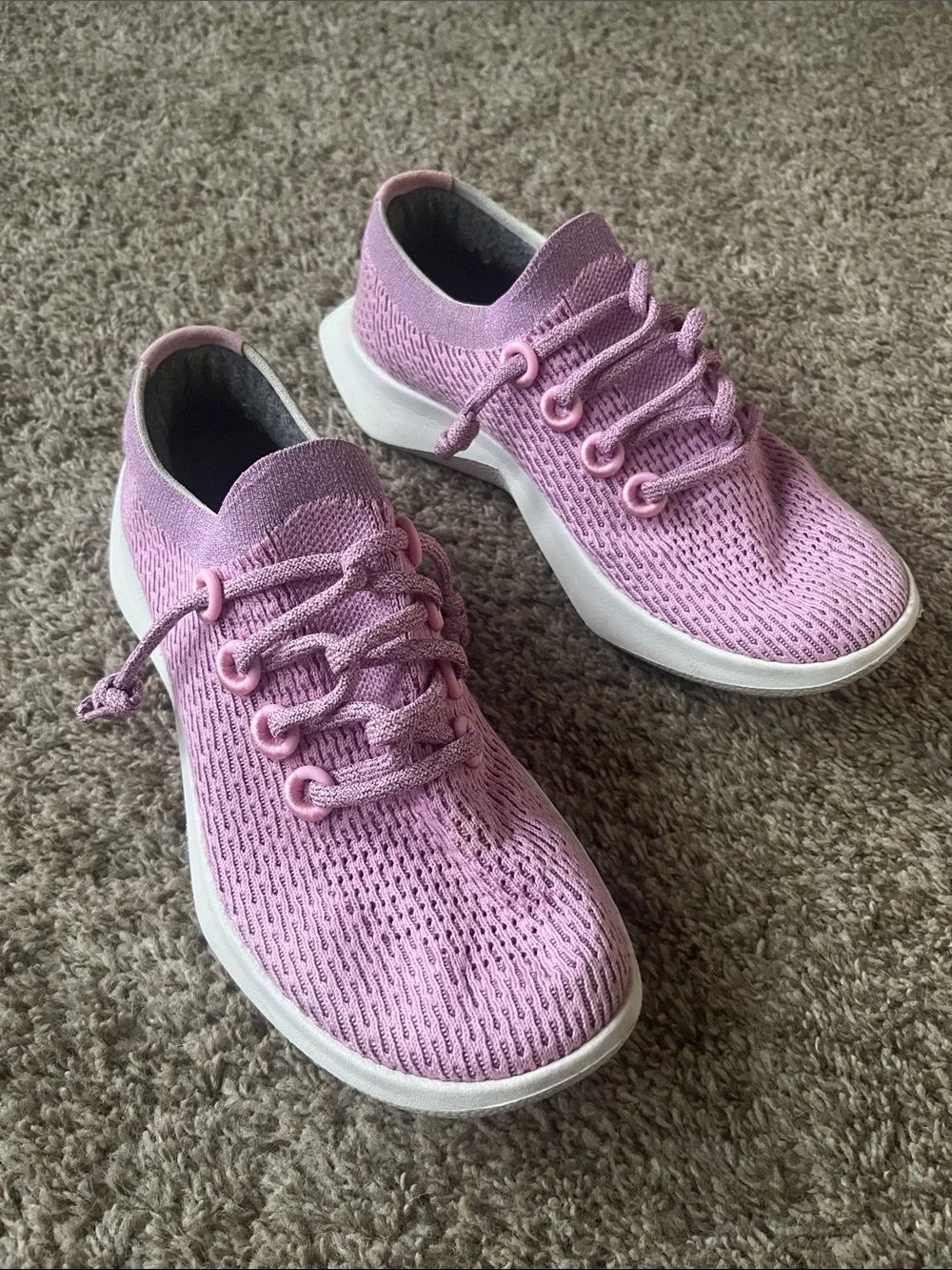 Allbirds Pink TD2 Knit Lace-Up Sneakers
